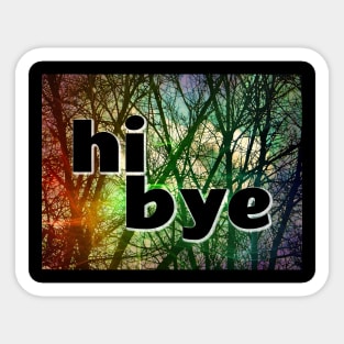 Hi Bye Picture Sticker